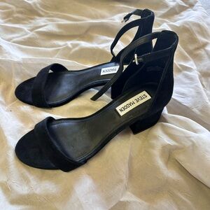 Steve Madden Black Suede Heels